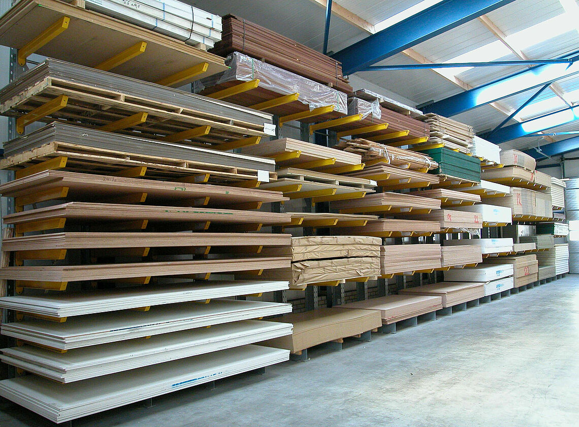 cantilever racking systems for carpentries and joineries