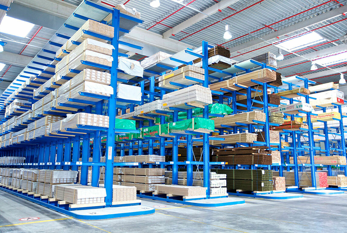 cantilever racking in the timber trade